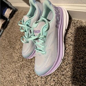 Hoka Women's Athletic Shoes - Mint and Lavender